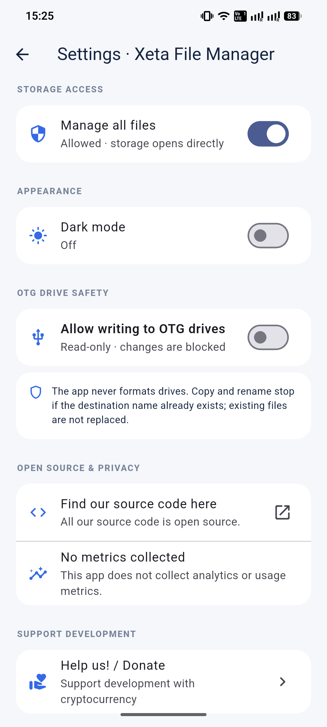 Xeta File Manager screenshot 9